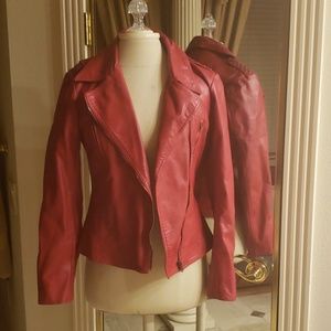 Faux leather jacket